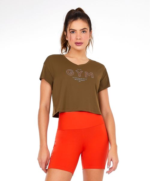 T-shirt Cropped Skin Fit Gym