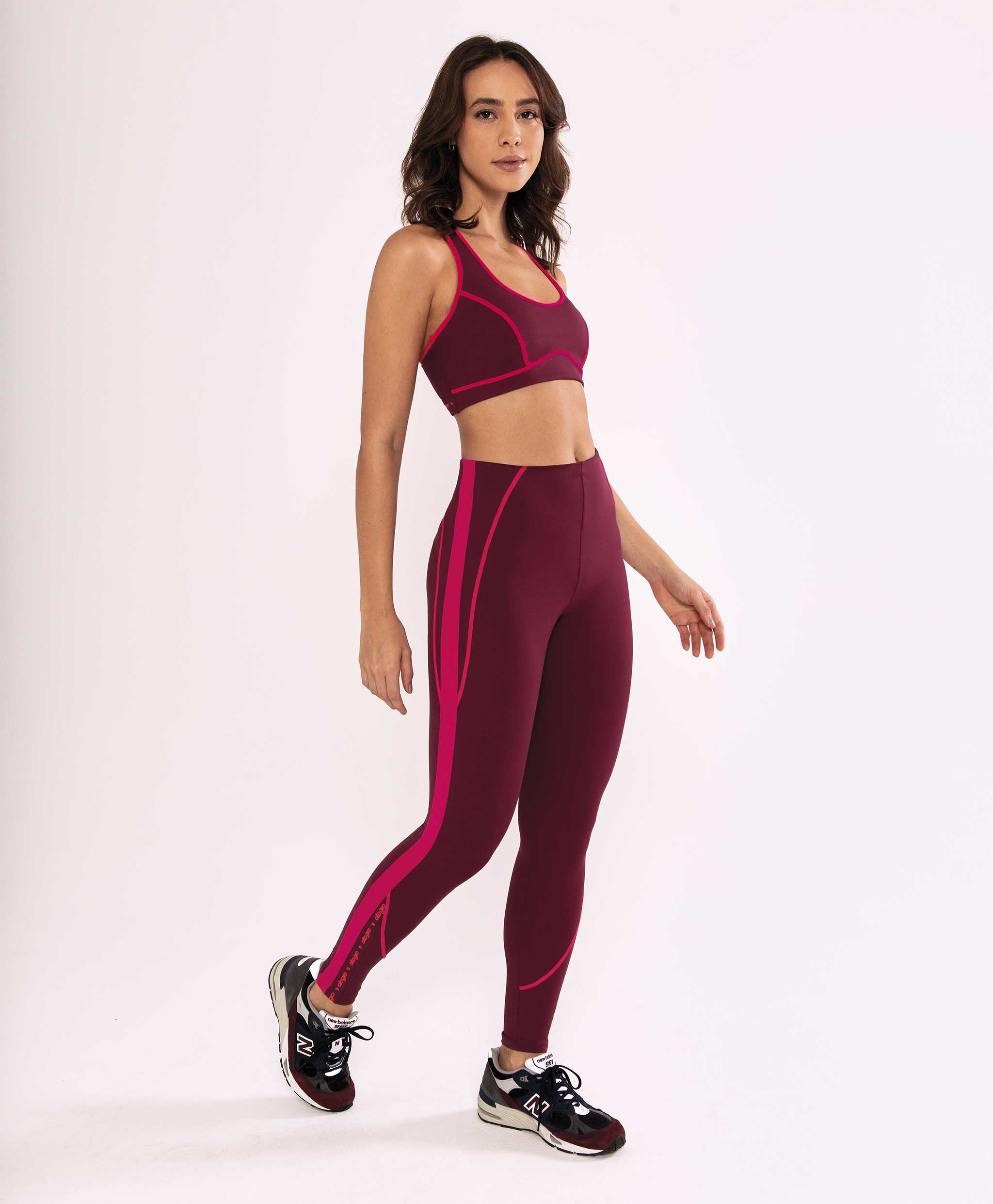 Alto Giro Legging Hyper Silk e Detalhe Cós Cinza Escuro 2311306